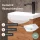 Meuble sous-lavabo de 40 cm avec armoire de toilette et 2 armoires « midi » de 32 cm, chêne doré