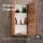Meuble sous-lavabo de 40 cm avec armoire de toilette et 2 armoires « midi » de 32 cm, chêne doré