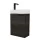 Sink base cabinet 40 cm anthracite with black faucet