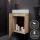 Sink base cabinet 40 cm Sonoma oak with black faucet