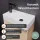 Sink base cabinet 40 cm Sonoma oak with black faucet