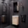 Sink base cabinet 40 cm Sonoma oak with black faucet