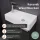 Waschbeckenunterschrank 40cm Anthrazit mit Armatur Chrom