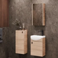 Meuble sous-lavabo de 40 cm avec armoire de toilette et...