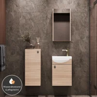 Meuble sous-lavabo de 40 cm avec armoire de toilette et...