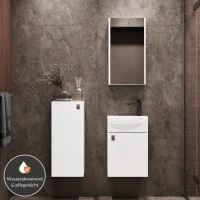 Meuble sous-lavabo de 40 cm avec armoire à miroir...
