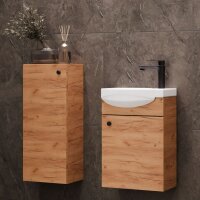 Waschtischunterschrank 40 cm mit Midischrank 32 cm Gold...