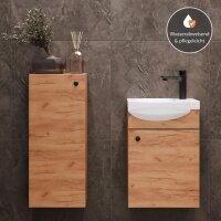 Waschtischunterschrank 40 cm mit Midischrank 32 cm Gold...