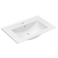 Einsatzwaschbecken LUX 70 cm weiß hochlglanz