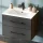 Inset washbasin LUX 70 cm high gloss white