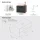 LUX 70-cm Vanity Cabinet in Gold Oak / Anthracite with 60-cm White Countertop Sink