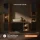 LUX Vanity Cabinet with Shelf, 100 cm, Gold Oak / Anthracite, with White Countertop Sink