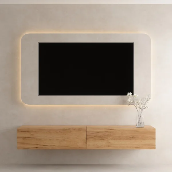 TV Stand WEST Gold Oak 200 cm (2 x 100 cm)