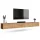 Mueble para TV WEST de roble dorado, 280 cm (2 x 140 cm)