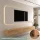 Mueble para TV WEST de roble dorado, 280 cm (2 x 140 cm)
