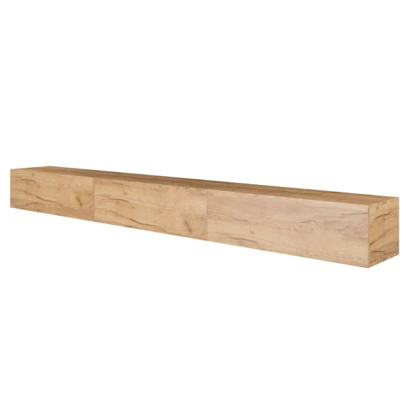 Mueble para televisor WEST, roble dorado, 300 cm (3 x 100 cm)