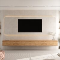 TV Board WEST Gold Eiche 320 cm (2 x 160 cm)