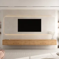 Mueble para TV WEST, roble dorado, 320 cm (2 x 160 cm)