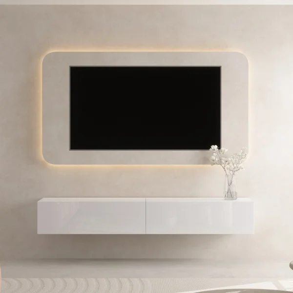 TV Board WEST weiß 200 cm (2 x 100 cm)