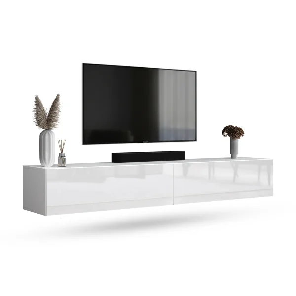 TV Board WEST weiß 200 cm (2 x 100 cm)