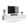 TV Board WEST weiß 200 cm (2 x 100 cm)