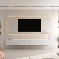 TV Board WEST wei&szlig; 280 cm (2 x 140 cm)