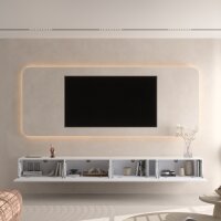 TV Board WEST weiß 280 cm (2 x 140 cm)