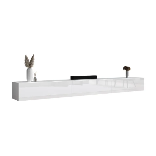 TV Board WEST weiß 300 cm (3 x 100 cm)
