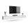 TV Board WEST weiß 300 cm (3 x 100 cm)