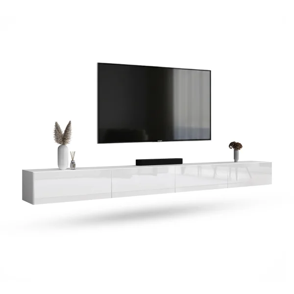TV Cabinet WEST, White, 320 cm (2 x 160 cm)