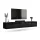 TV Stand WEST Black 200 cm (2 x 100 cm)