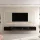 Mueble para televisión WEST negro, 280 cm (2 x 140 cm)