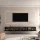 Mueble para televisión WEST negro, 280 cm (2 x 140 cm)