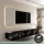 Mueble para televisión WEST negro, 280 cm (2 x 140 cm)