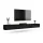 TV Board WEST Schwarz 300 cm (3 x 100 cm)
