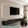 TV Board WEST Schwarz 300 cm (3 x 100 cm)