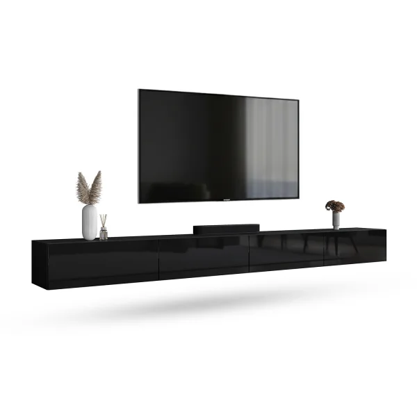 TV Board WEST Black 320 cm (2 x 160 cm)