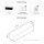 TV Board WEST Black 320 cm (2 x 160 cm)