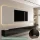 TV Board WEST Black 320 cm (2 x 160 cm)
