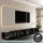 TV Board WEST Black 320 cm (2 x 160 cm)