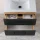 Unterschrank mit Waschbecken LUX 70cm / 90cm Gold Eiche/Anthrazit