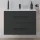 Sink base cabinet 70 cm gold oak / anthracite with insert washbasin