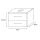 Sink base cabinet 70 cm gold oak / anthracite with insert washbasin