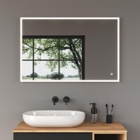 Spiegel mit LED Beleuchtung 100 cm