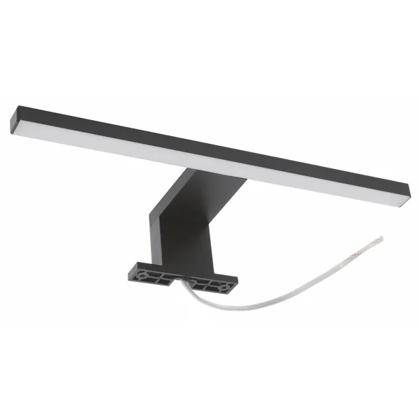 LED Badleuchte Spiegellampe neutralweißes Licht - 30 cm, schwarz