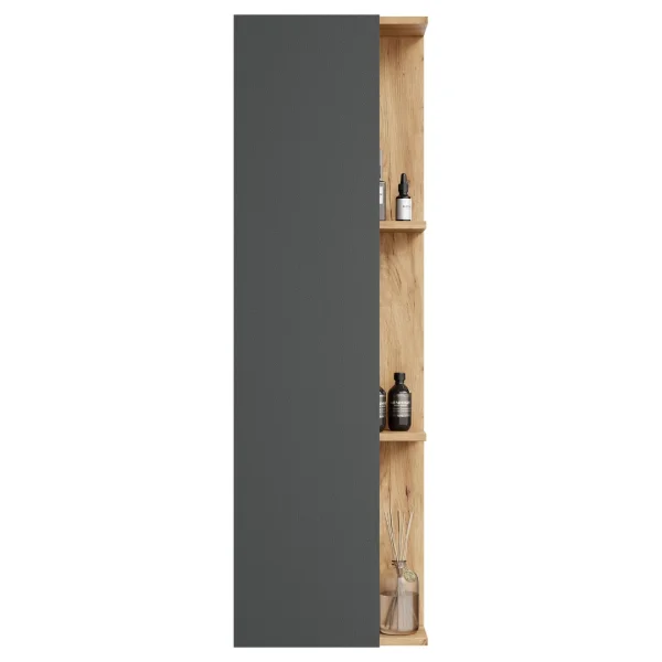 LUX Seitenschrank 40 cm Gold Eiche / Anthrazit
