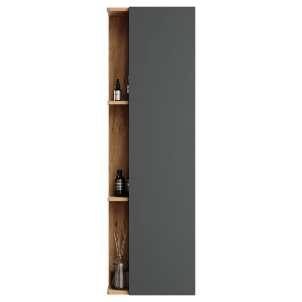 LUX Seitenschrank 40 cm Gold Eiche / Anthrazit