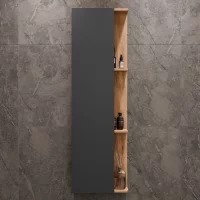 LUX Seitenschrank 40 cm Gold Eiche / Anthrazit