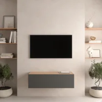 Mueble para TV WEST 100 cm roble dorado/antracita