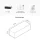 TV Board WEST 100 cm Gold Eiche/Anthrazit